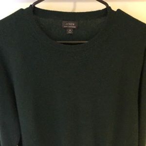 Jcrew Dark green cashmere sweater